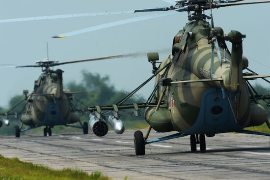 Tactical flight training in Primorye Territory