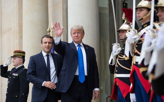 US President Donald Trump's visit to Paris