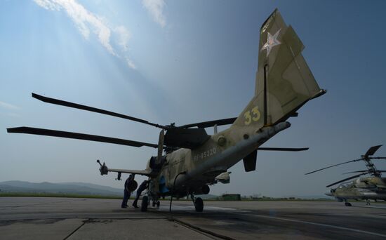 Tactical flight training in Primorye Territory