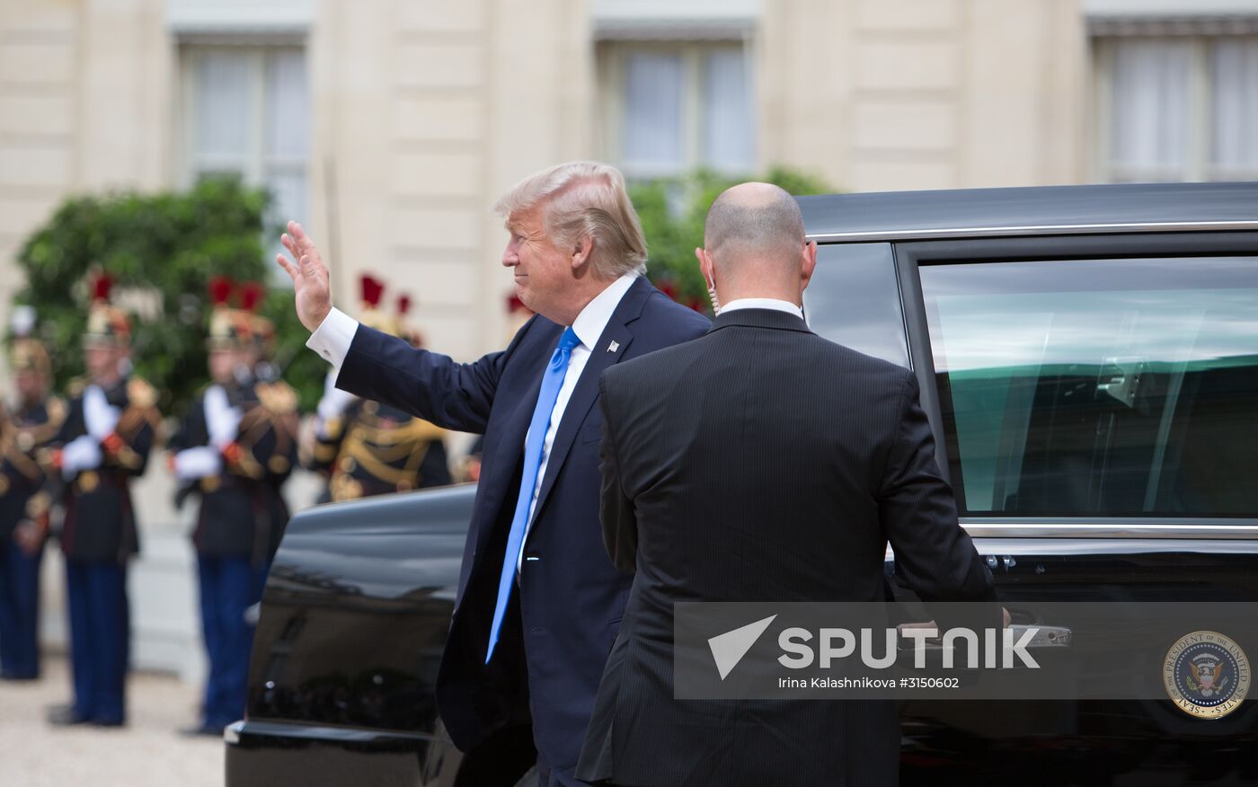 US President Donald Trump's visit to Paris