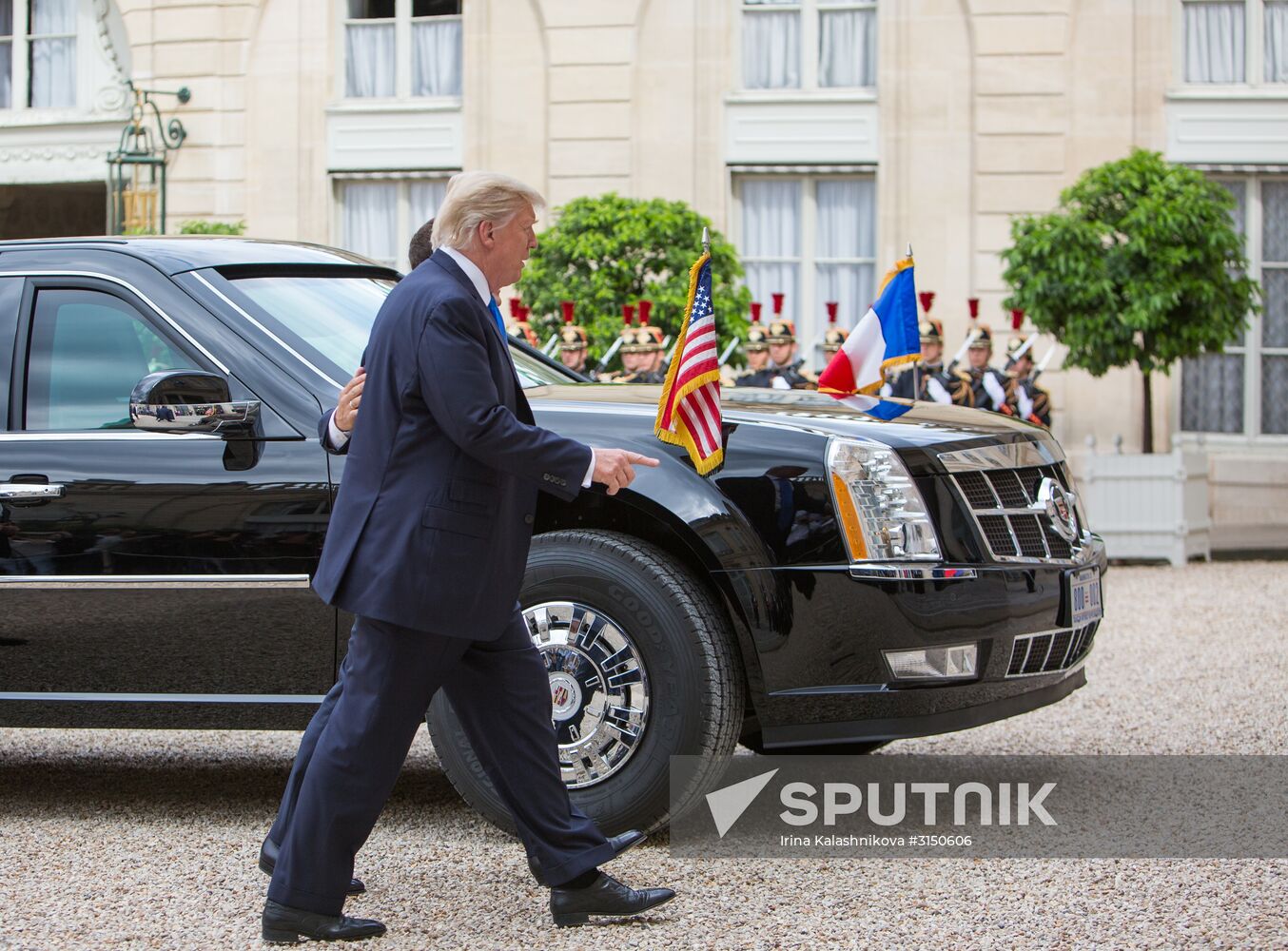 US President Donald Trump's visit to Paris