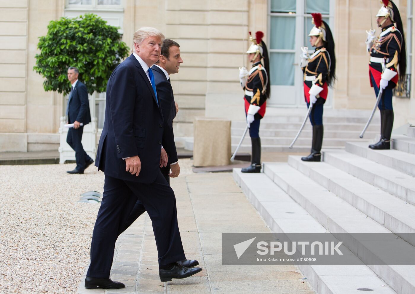 US President Donald Trump's visit to Paris