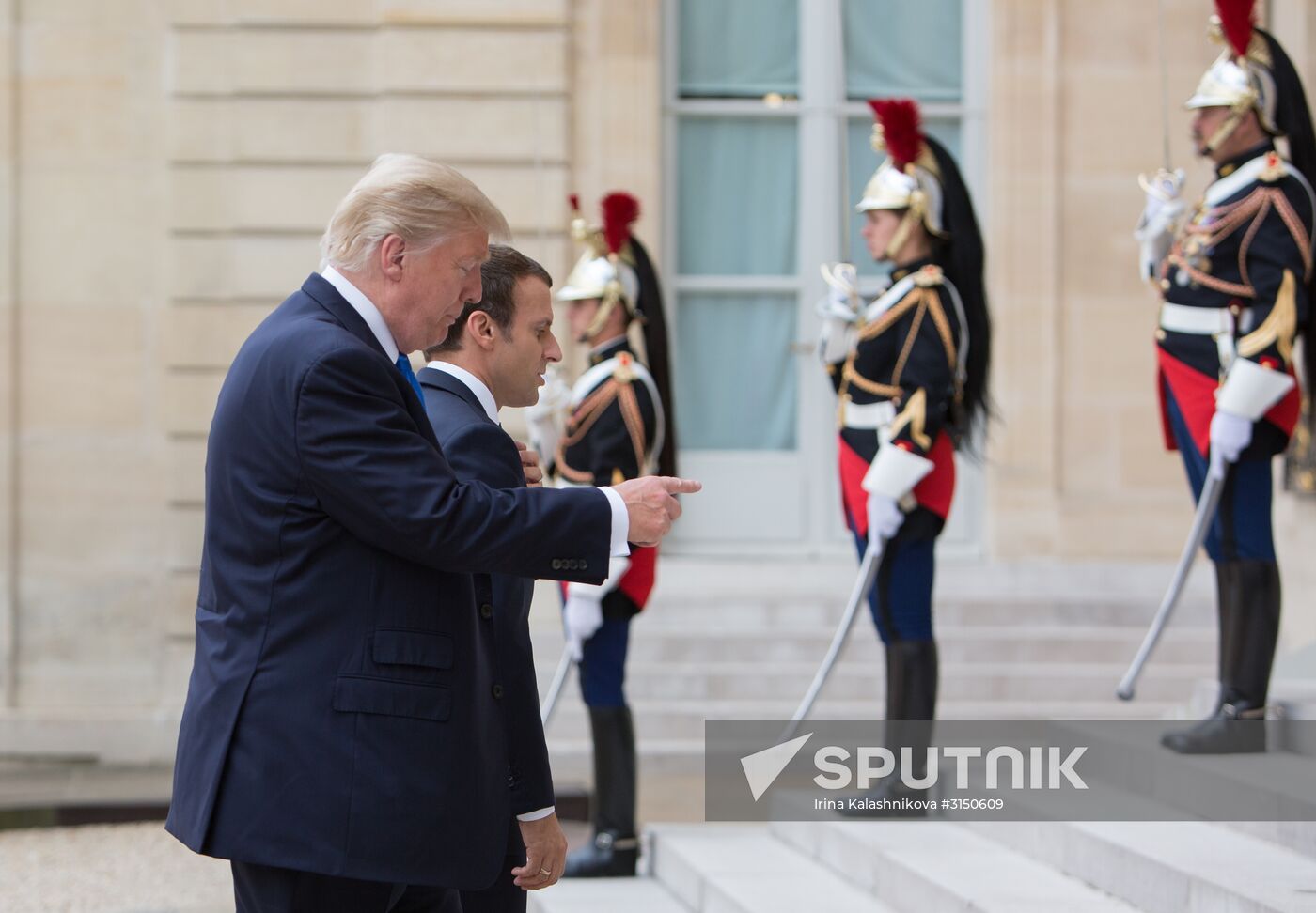 US President Donald Trump's visit to Paris