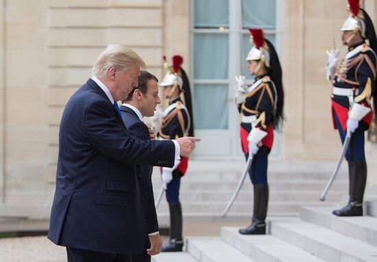 US President Donald Trump's visit to Paris