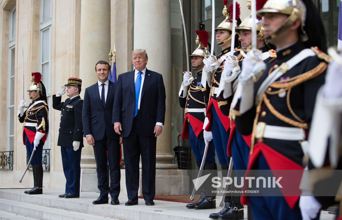 US President Donald Trump's visit to Paris
