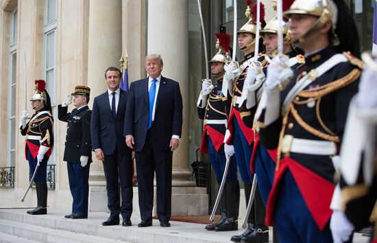 US President Donald Trump's visit to Paris