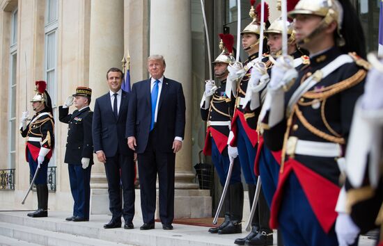 US President Donald Trump's visit to Paris