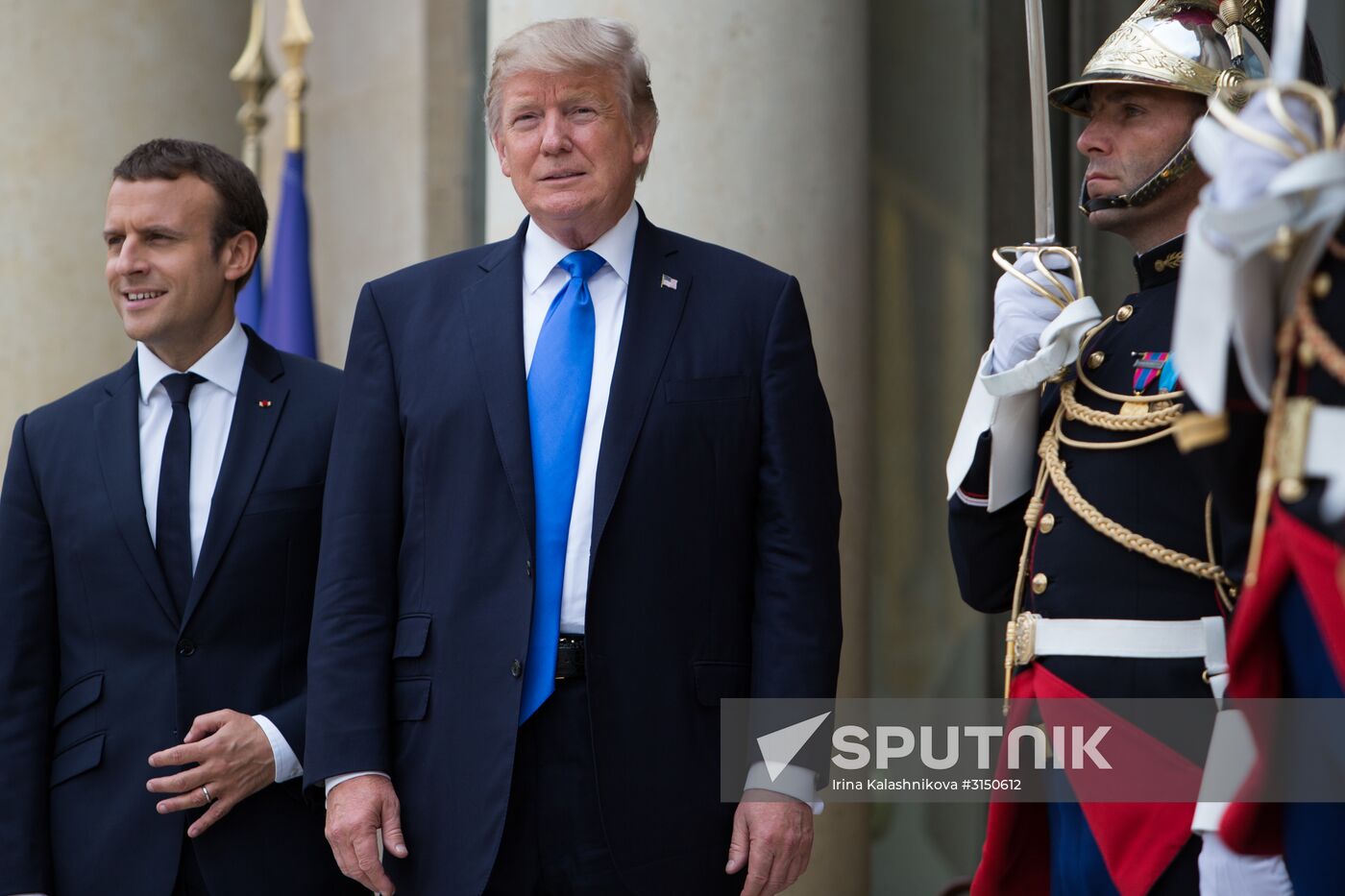 US President Donald Trump's visit to Paris