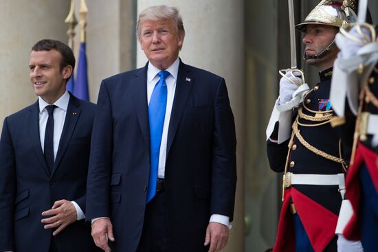 US President Donald Trump's visit to Paris