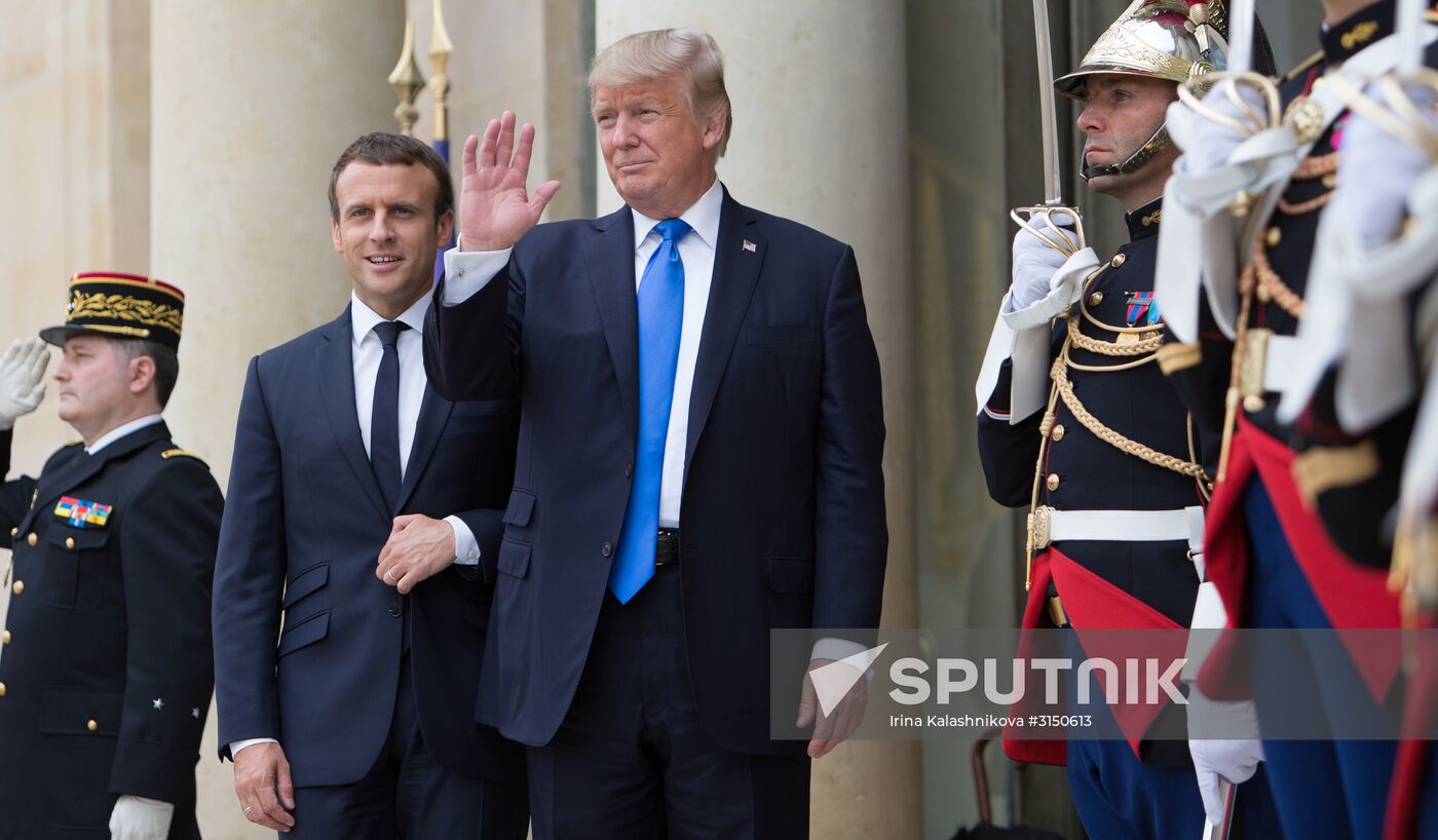 US President Donald Trump's visit to Paris