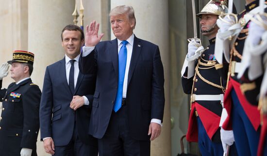US President Donald Trump's visit to Paris