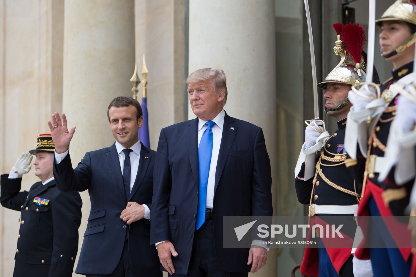 US President Donald Trump's visit to Paris