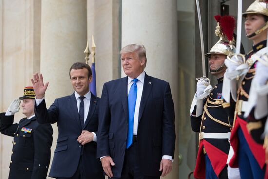 US President Donald Trump's visit to Paris