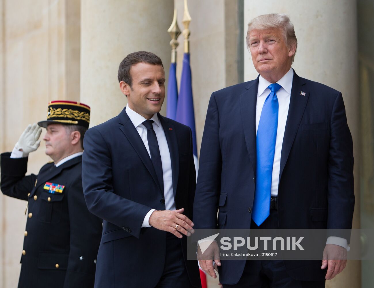 US President Donald Trump's visit to Paris
