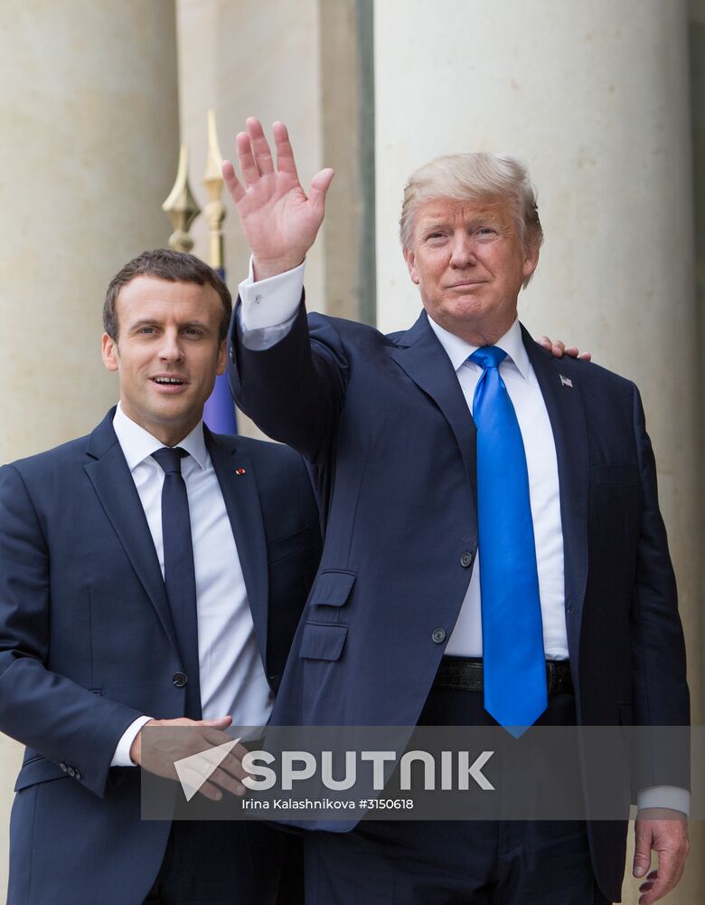 US President Donald Trump's visit to Paris