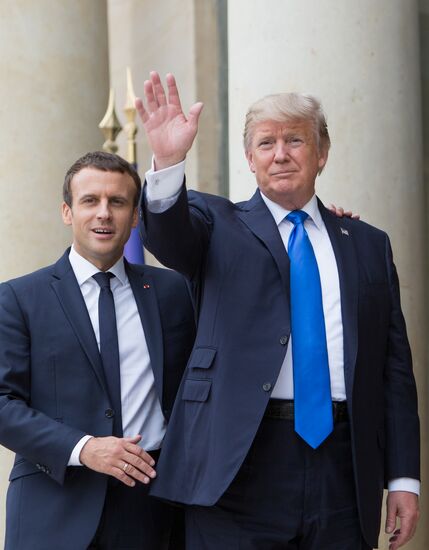 US President Donald Trump's visit to Paris