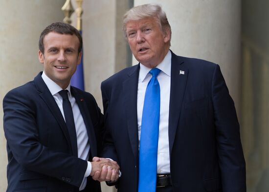 US President Donald Trump's visit to Paris