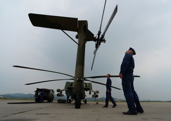 Tactical flight training in Primorye Territory