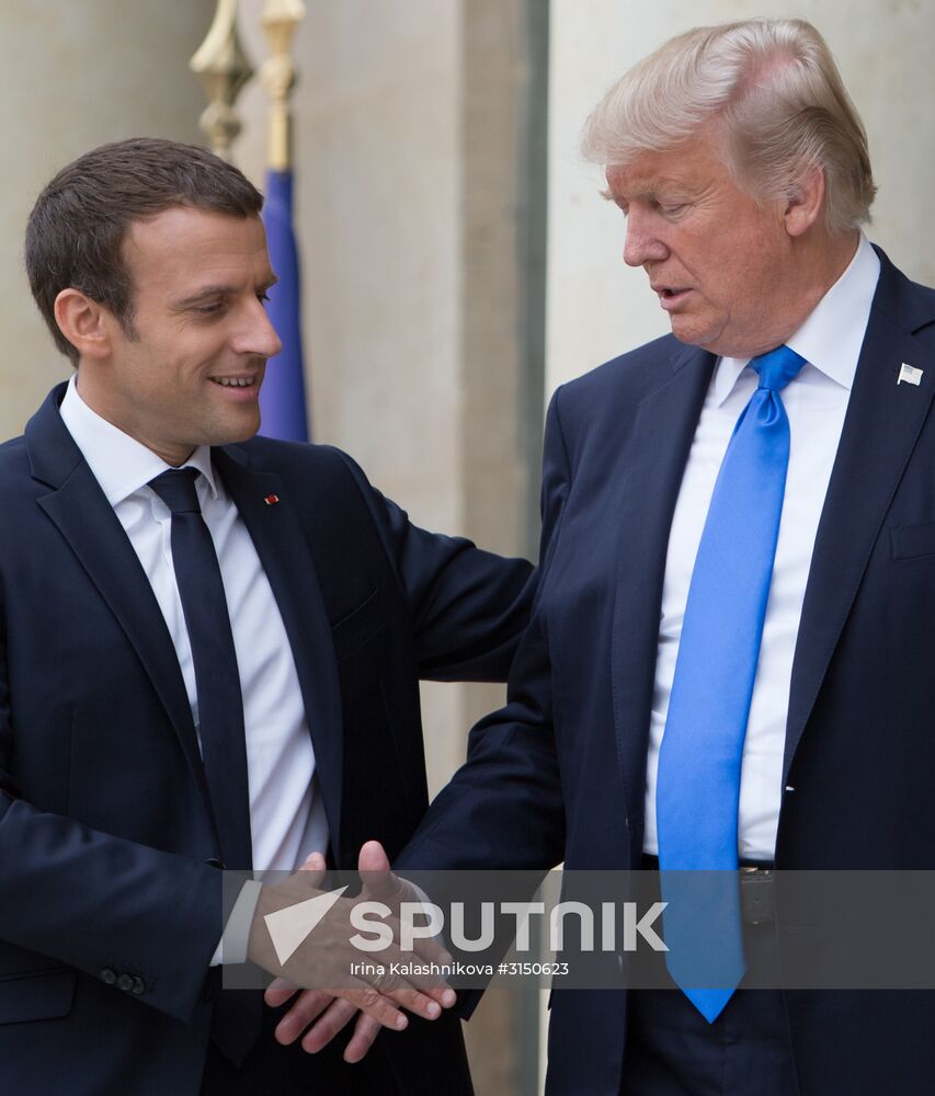 US President Donald Trump's visit to Paris