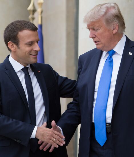 US President Donald Trump's visit to Paris