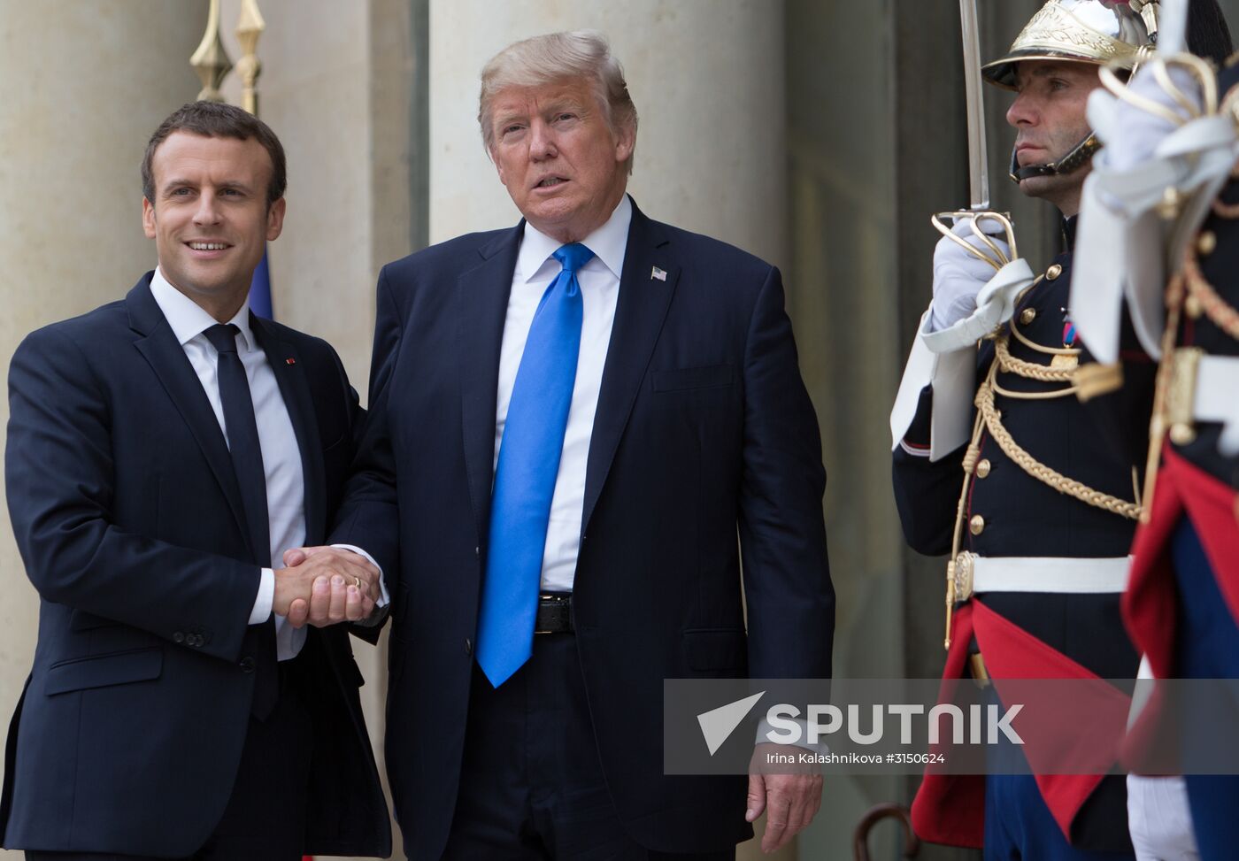 US President Donald Trump's visit to Paris