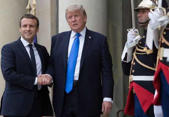 US President Donald Trump's visit to Paris
