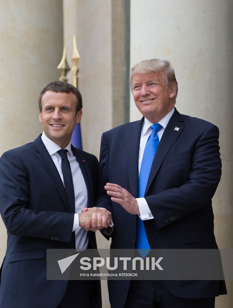 US President Donald Trump's visit to Paris