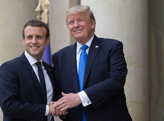 US President Donald Trump's visit to Paris