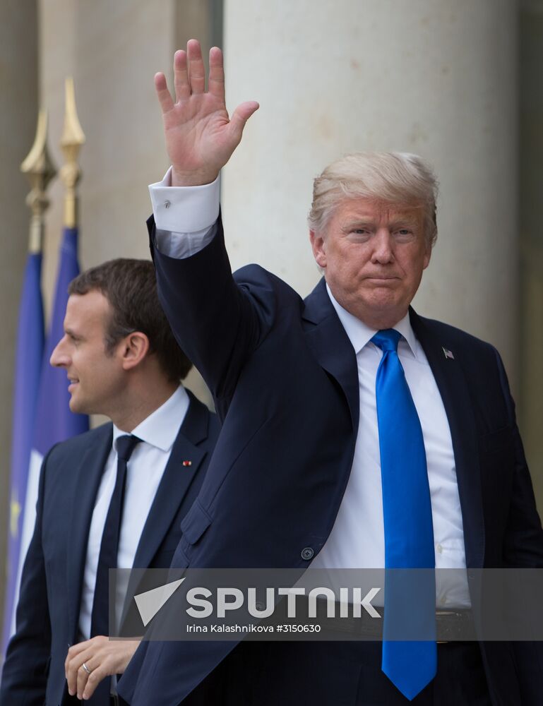 US President Donald Trump's visit to Paris