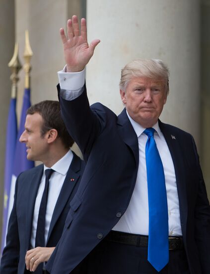 US President Donald Trump's visit to Paris