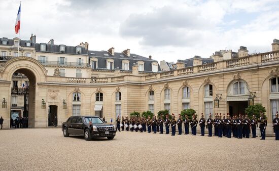 US President Donald Trump's visit to Paris