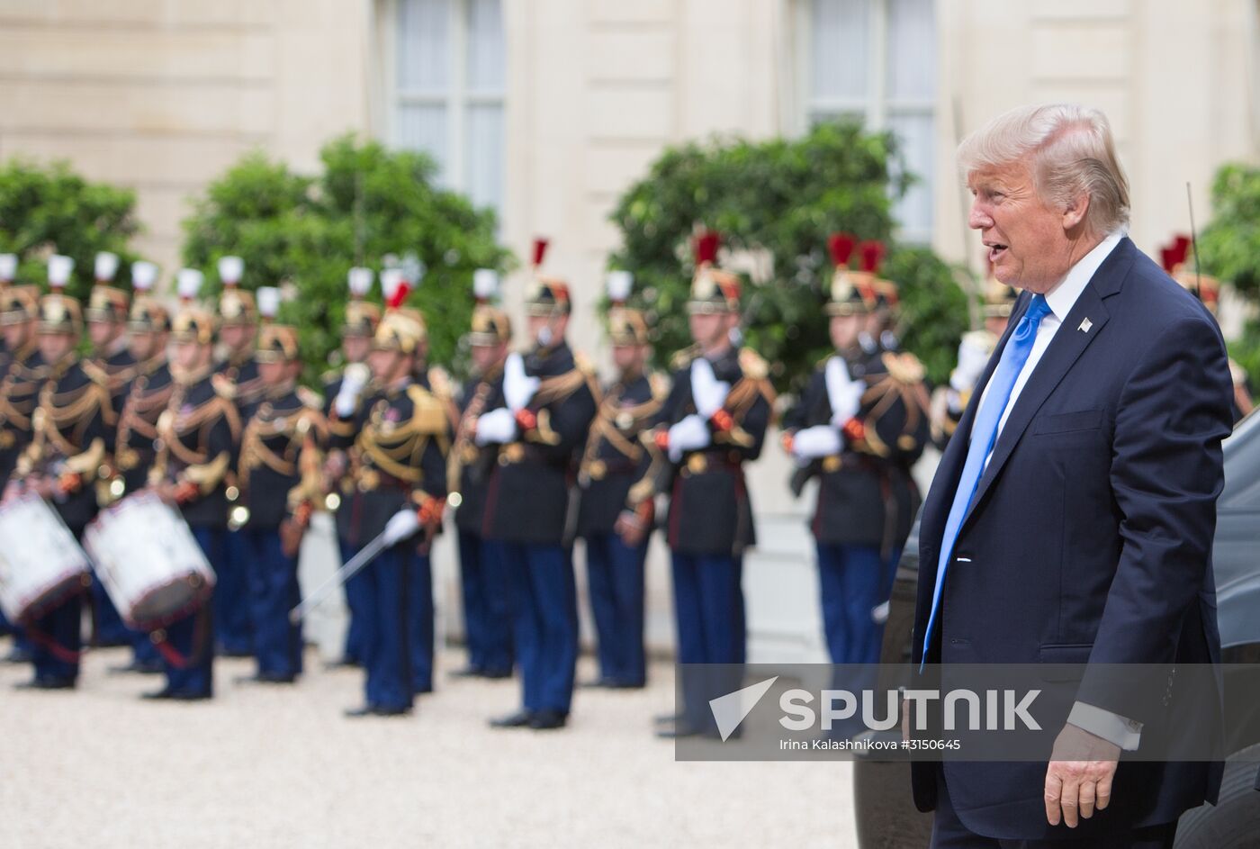 US President Donald Trump's visit to Paris