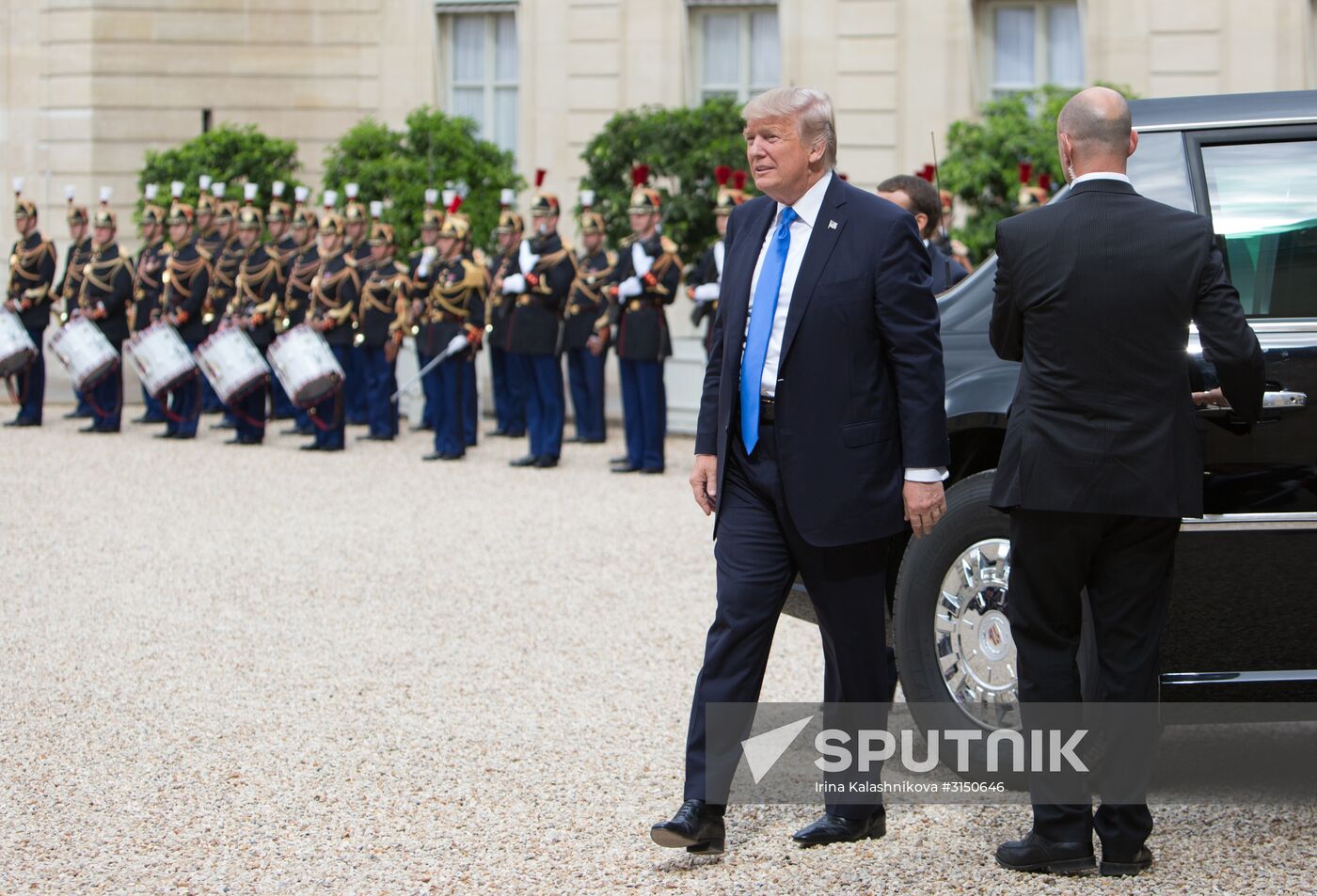 US President Donald Trump's visit to Paris