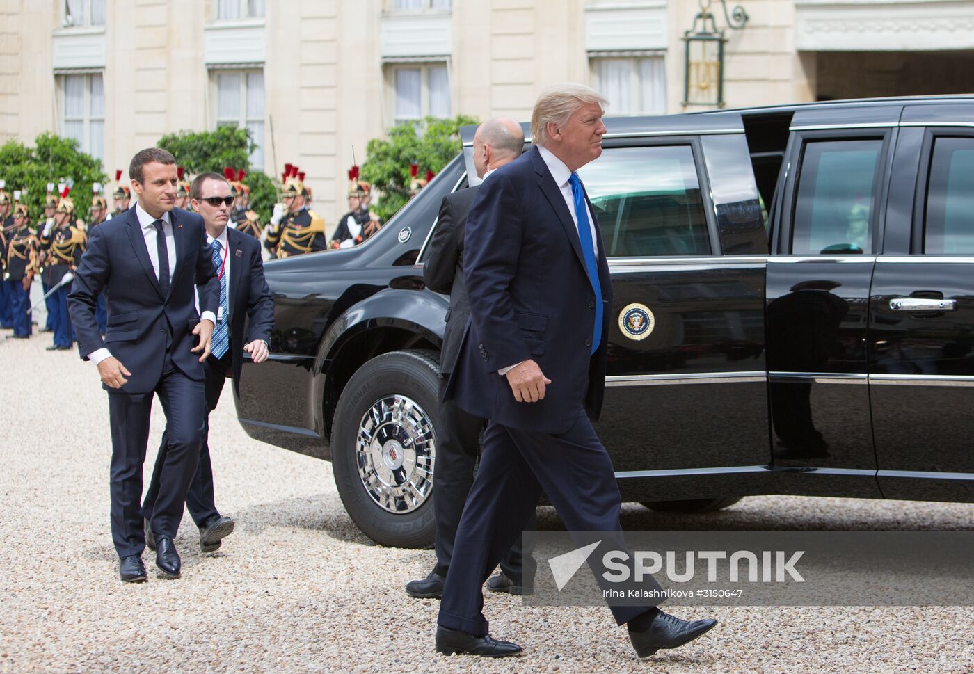 US President Donald Trump's visit to Paris