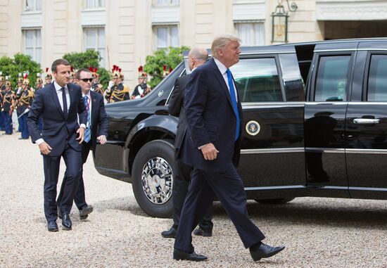 US President Donald Trump's visit to Paris