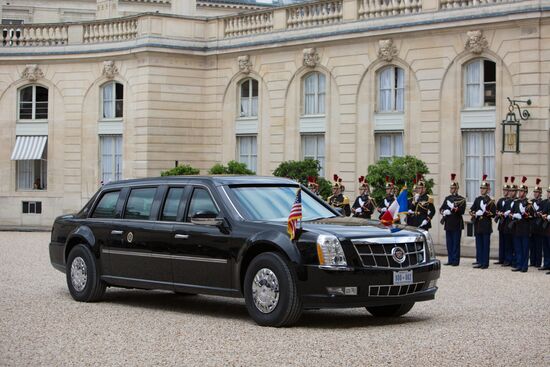 US President Donald Trump's visit to Paris