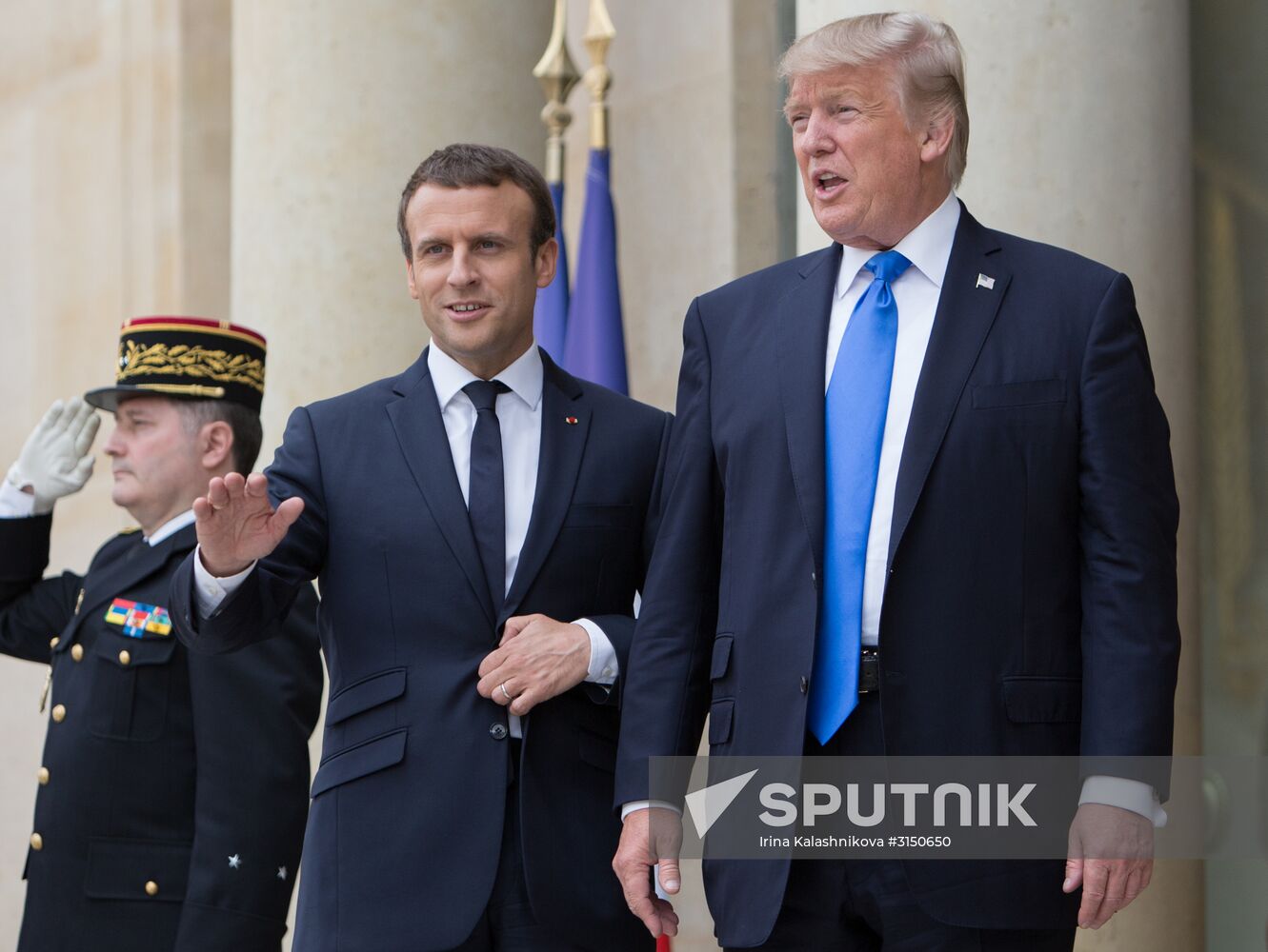 US President Donald Trump's visit to Paris