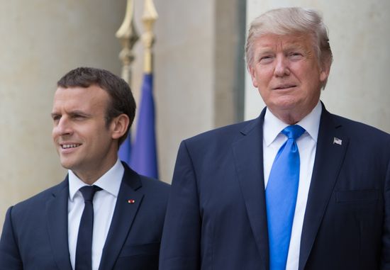 US President Donald Trump's visit to Paris