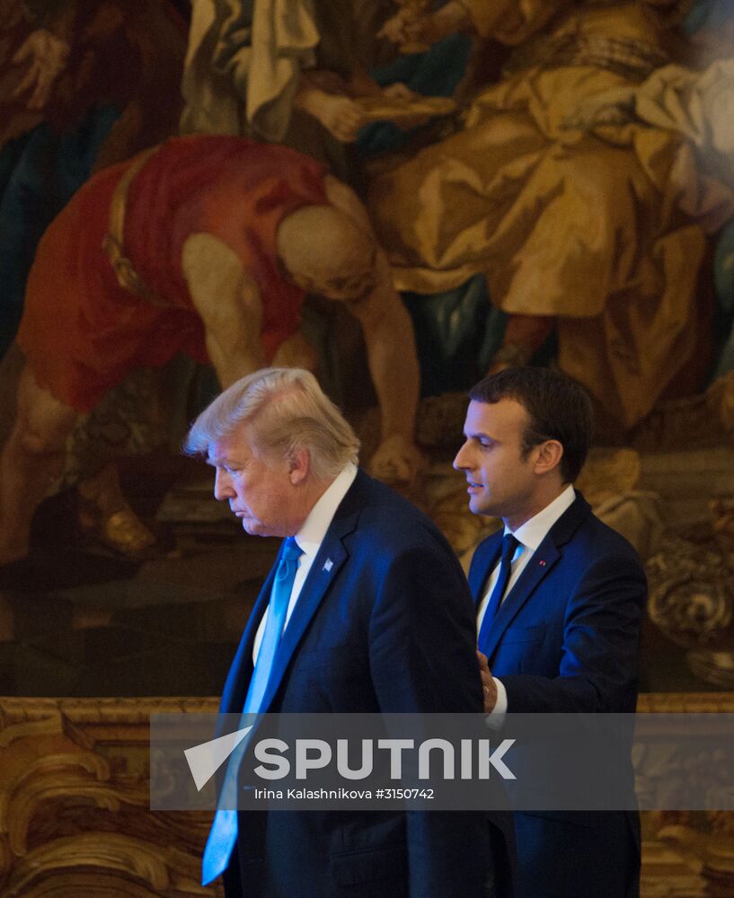 US President Donald Trump's visit to Paris