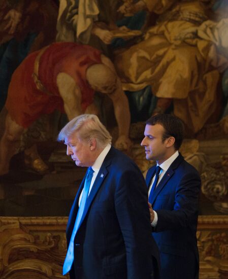 US President Donald Trump's visit to Paris