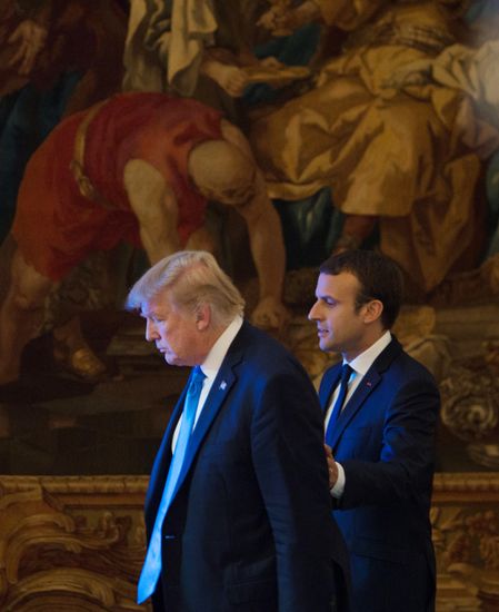 US President Donald Trump's visit to Paris