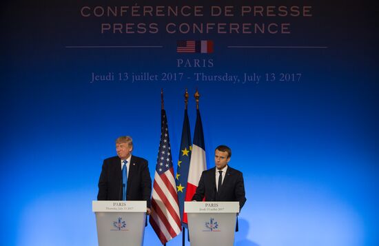 US President Donald Trump's visit to Paris