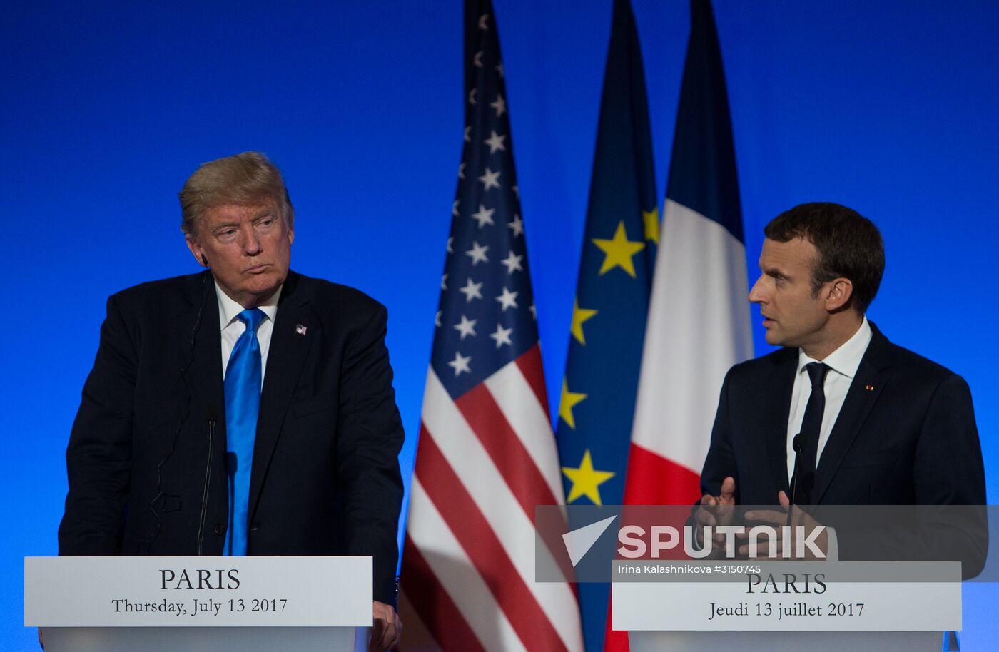 US President Donald Trump's visit to Paris