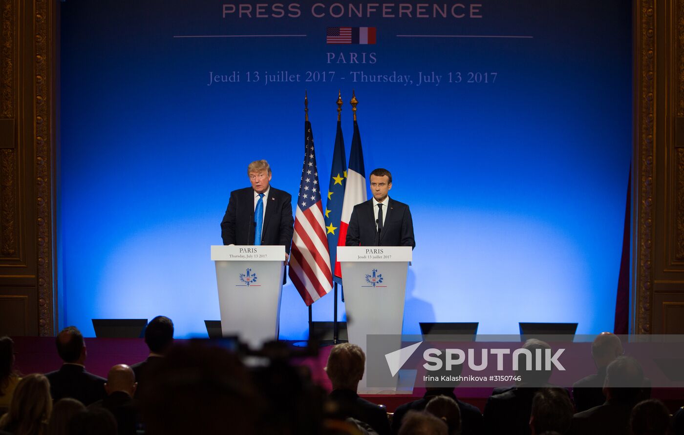 US President Donald Trump's visit to Paris