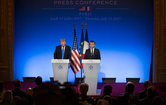 US President Donald Trump's visit to Paris