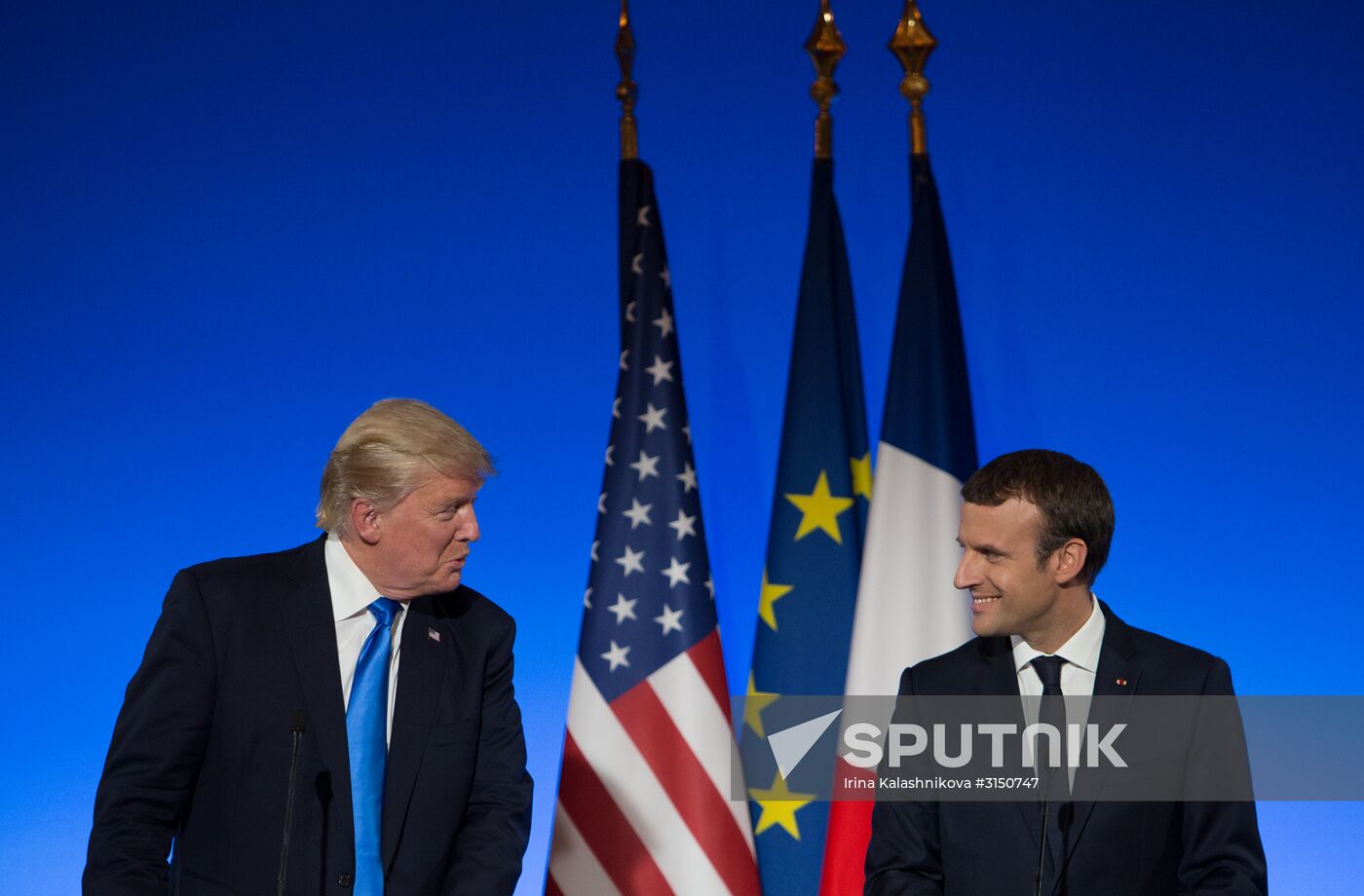 US President Donald Trump's visit to Paris