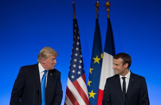 US President Donald Trump's visit to Paris