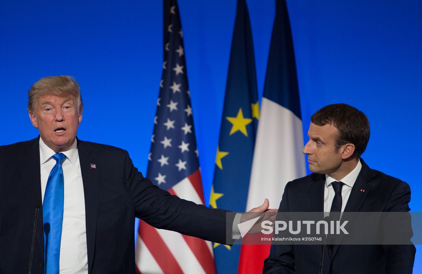 US President Donald Trump's visit to Paris
