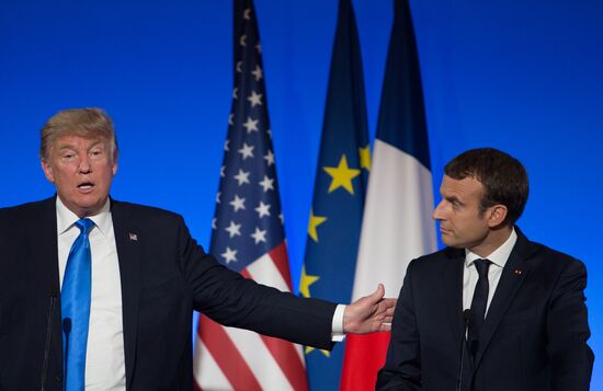 US President Donald Trump's visit to Paris