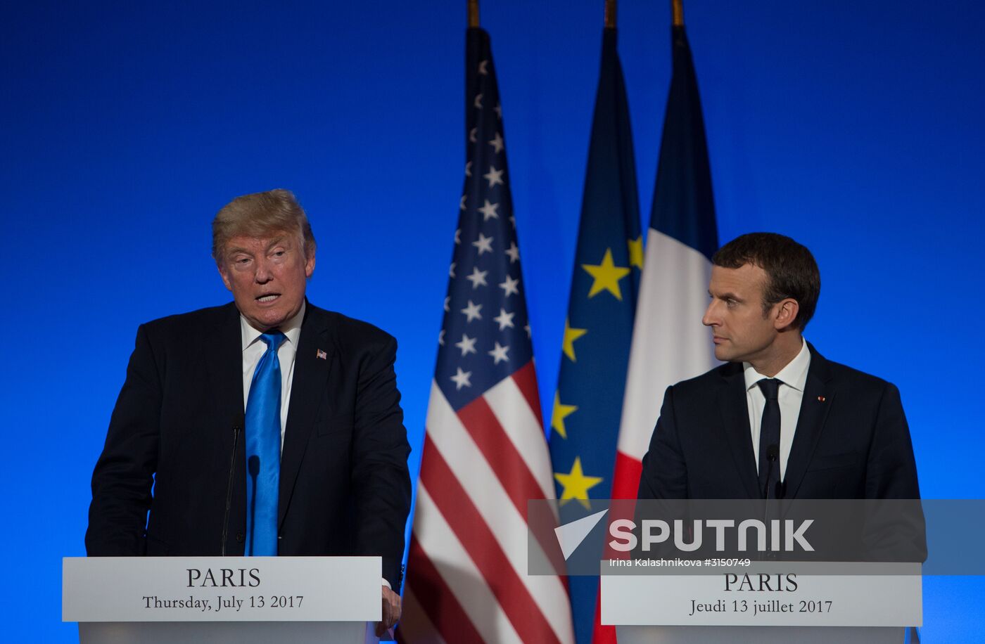 US President Donald Trump's visit to Paris
